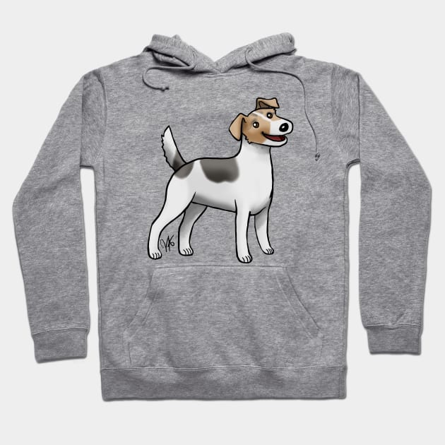 Dog - Parson Russell Terrier - Tri-Color Hoodie by Jen's Dogs Custom Gifts and Designs